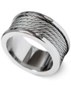 Charriol Unisex Silver-tone Cord Ring