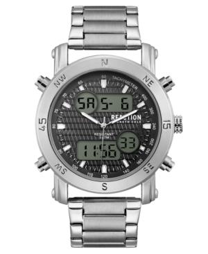 Kenneth Cole Reaction Men's Analog-digital Stainless Steel Bracelet Watch 45mm