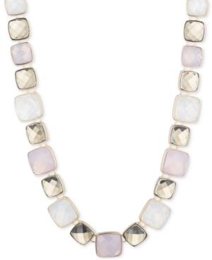 Anne Klein Gold-tone Multi-crystal Collar Necklace