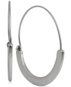 Kenneth Cole New York Silver-tone Geometric Hoop Earrings