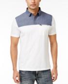 Inc International Concepts Men's Colorblocked Cotton Polo, Created For Macy's