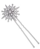 Danori Silver-tone Crystal Snowflake Hair Pin, Created For Macy's