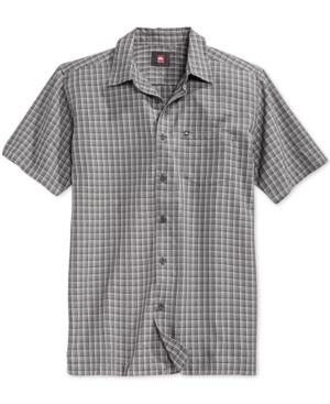Quiksilver Men's Pease Bay Plaid Short-sleeve Shirt
