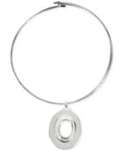 Robert Lee Morris Soho Silver-tone Circular Wire Pendant Necklace