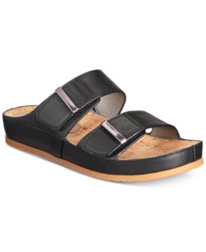 Baretraps Cherilyn Memory Foam Slide Flat Sandals Women's Shoes