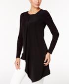 Alfani Draped Asymmetrical Tunic Top, Only At Macy's