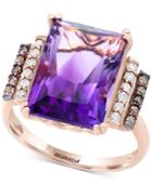 Final Call By Effy Amethyst (6 Ct. T.w.) & Diamond (1/4 Ct. T.w.) Ring In 14k Rose Gold