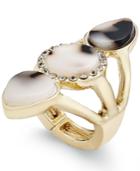 Thalia Sodi Gold-tone Tortoiseshell-look Stretch Ring, Only At Macy's