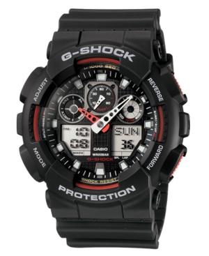 G-shock Men's Analog Digital Black Resin Strap Watch Ga100-1a4