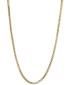 Giani Bernini Adjustable Box Link Chain Necklace In 18k Gold-plated Sterling Silver, Created For Macy's