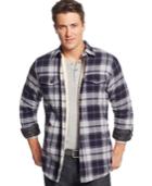 Tricots St. Raphael Plaid Sherpa-lined Shirt-jacket