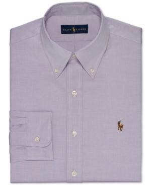 Polo Ralph Lauren Purple Solid Dress Shirt