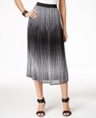 Ny Collection Petite Dot-print Pull-on Skirt