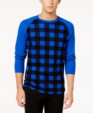 Polo Ralph Lauren Men's Buffalo Plaid Waffle-knit Thermal Shirt