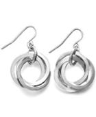 Lauren Ralph Lauren Silver-tone Circle Link Earrings