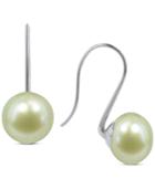 Honora Style Mint Cultured Freshwater Pearl Drop Earrings In Sterling Silver (10mm)