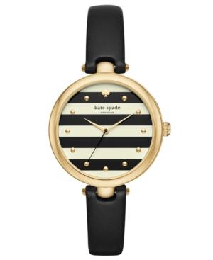 Kate Spade New York Women's Varick Black Leather Strap Watch 36mm