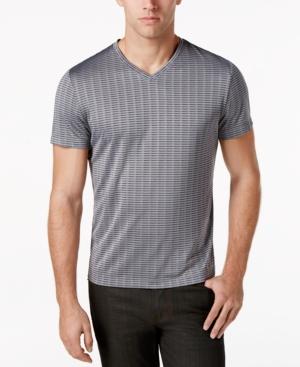 Alfani Men's Bar-striped Performance T-shirt, Created For Macy's