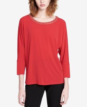 Calvin Klein Chain-link-trim Top