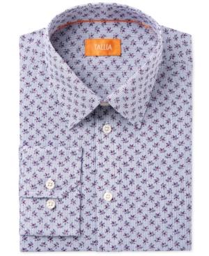 Tallia Men's Fitted Floral Print Dress Shirt