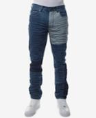Sean John Men's Slim-straight Fit Stretch Patchwork Jeans, Created For Macy's