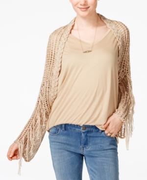 American Rag Open-knit Fringe Cardigan, Only At Macy's