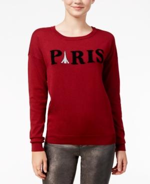 Ultra Flirt Juniors' Paris Graphic Sweater