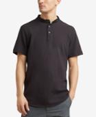 Kenneth Cole Reaction Men's Waffle-knit Band-collar Henley