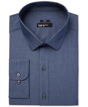 Bar Iii Men's Slim-fit Stretch Max Indigo Micro Dot Dress Shirt, Only At Macy's