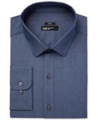 Bar Iii Men's Slim-fit Stretch Max Indigo Micro Dot Dress Shirt, Only At Macy's