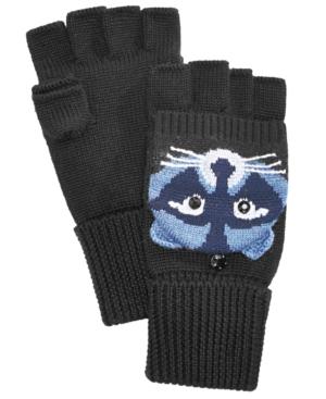 Kate Spade New York Raccoon Pop-top Convertible Wool Mittens