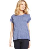 Style & Co. Sport One-pocket Burnout Tee
