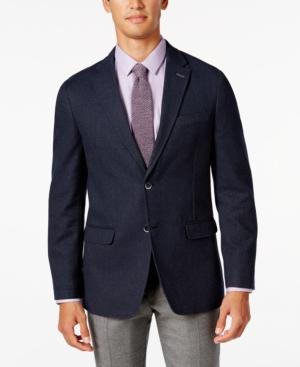 Tommy Hilfiger Men's Slim-fit Navy Diamond Geo Soft Sport Coat