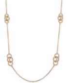 Anne Klein Gold-tone Interlinking Circles 42 Strand Necklace
