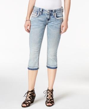 Rock Revival Cropped Raw-hem Jeans