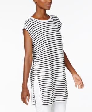 Eileen Fisher Organic Linen Striped Tunic, Regular & Petite