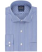 Eagle Slim-fit Non-iron Blue Stripe Dress Shirt