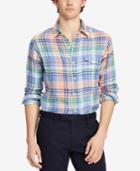 Polo Ralph Lauren Men's Classic-fit Plaid Linen Shirt