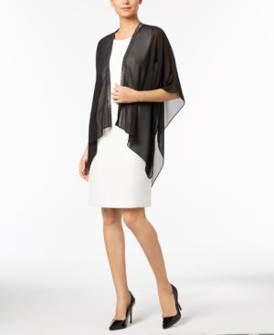 Calvin Klein Multi-stone Chiffon Evening Cape