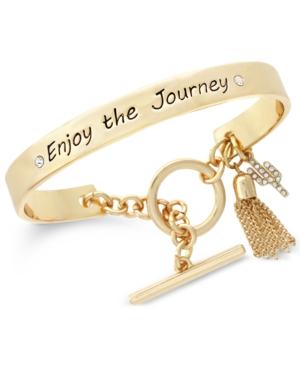 Bcbgeneration Gold-tone Enjoy The Journey Bangle Bracelet