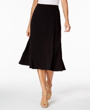 Alfred Dunner Petite Saratoga Springs Spliced A-line Skirt