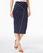 Alfani Below-knee Printed Pencil Skirt, Only At Macy's