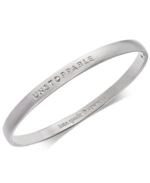 Kate Spade New York Silver-tone Unstoppable Bangle Bracelet