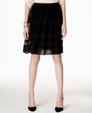Alfani Pull-on Textured Mesh Skirt, Only At Macy's
