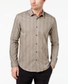 Alfani Men's Cross-print Shirt, Created For Macy's