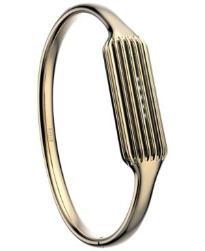 Fitbit Women's Flex 2 22k Gold-plated Bangle Bracelet Fb161mbgdl