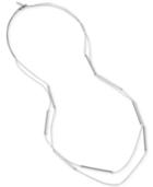 Kenneth Cole New York Silver-tone Bar-link Long Length Necklace
