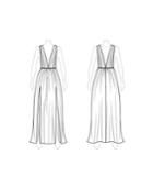 Customize: Add Dual Skirt Slits - Fame And Partners Long Dress With Side Slits