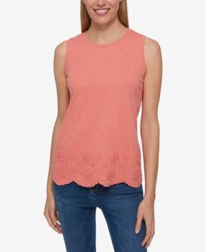 Tommy Hilfiger Embroidered Tank Top, Only At Macy's