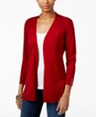 Karen Scott 3/4-sleeve Cardigan, Only At Macy's